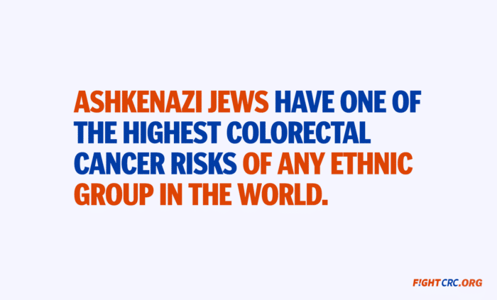 ashkenazi jews have one of the highest colorectal cancer risks