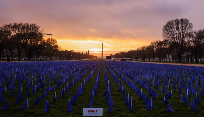 United in Blue at Dusk Washington, D.C. Fight CRC Call-on Congress