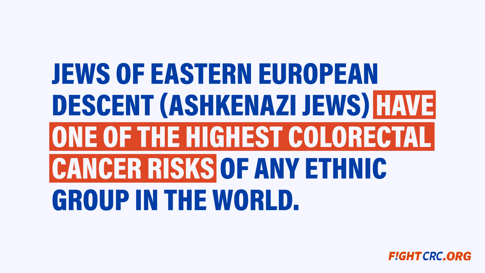 estadística judía sobre el cáncer colorrectal