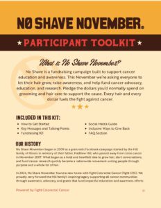No Shave November Participant Toolkit