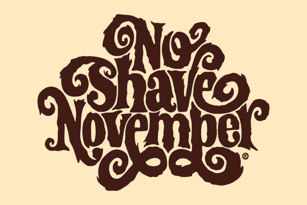 The official 2025 logo of No Shave November powered by Fight Colorectal Cancer.